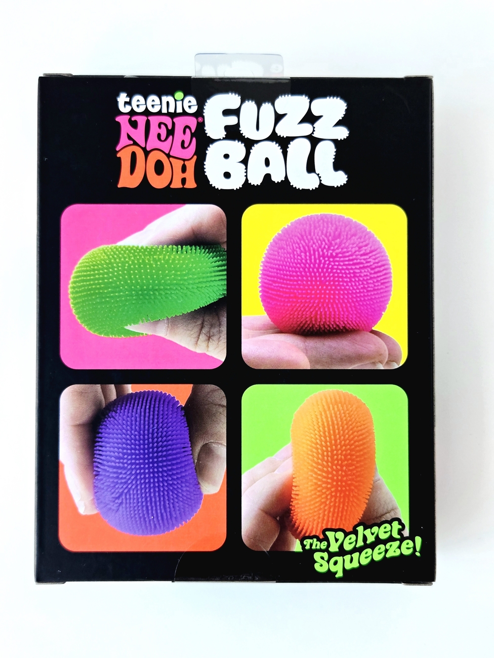 NeeDoh Teenie Fuzz Ball 4-Pack Velvet Squeeze Fidget Toy Set NIB Schylling - Picture 4 of 4